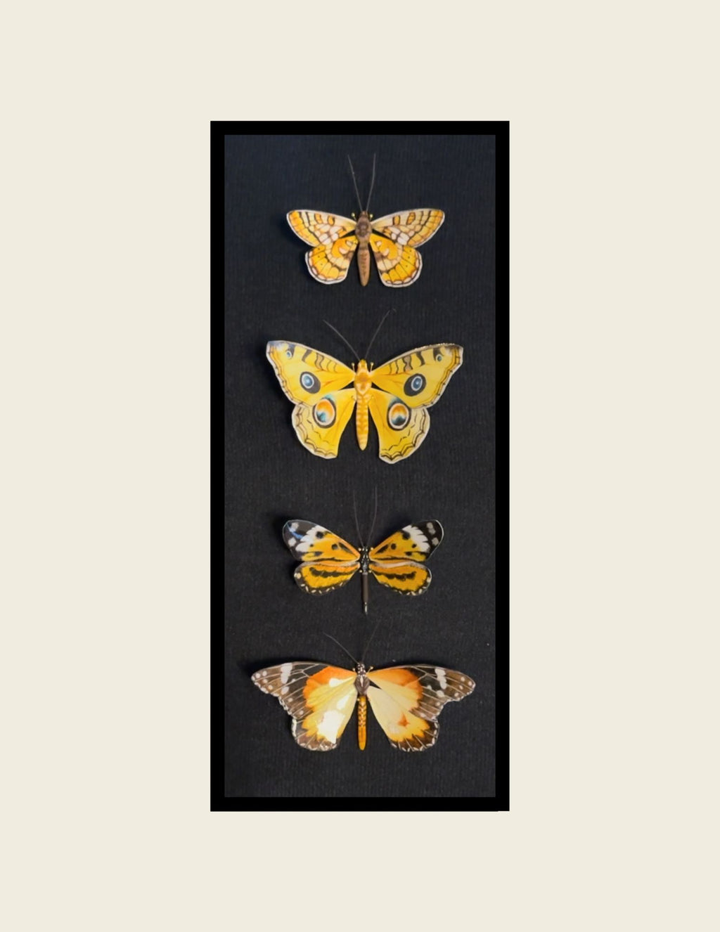 Set of 4- Gold Butterflies